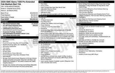 2026 GMC Sierra 1500 Pro