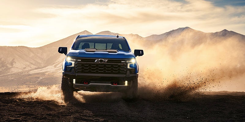 2025 Chevrolet Silverado 1500 driving in desert offroad