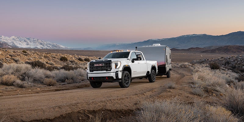 2024 GMC Sierra HD Towing in desert