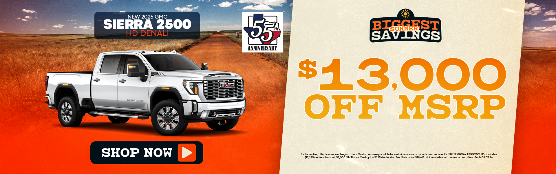 New Sierra 2500 offer near Dallas, TX