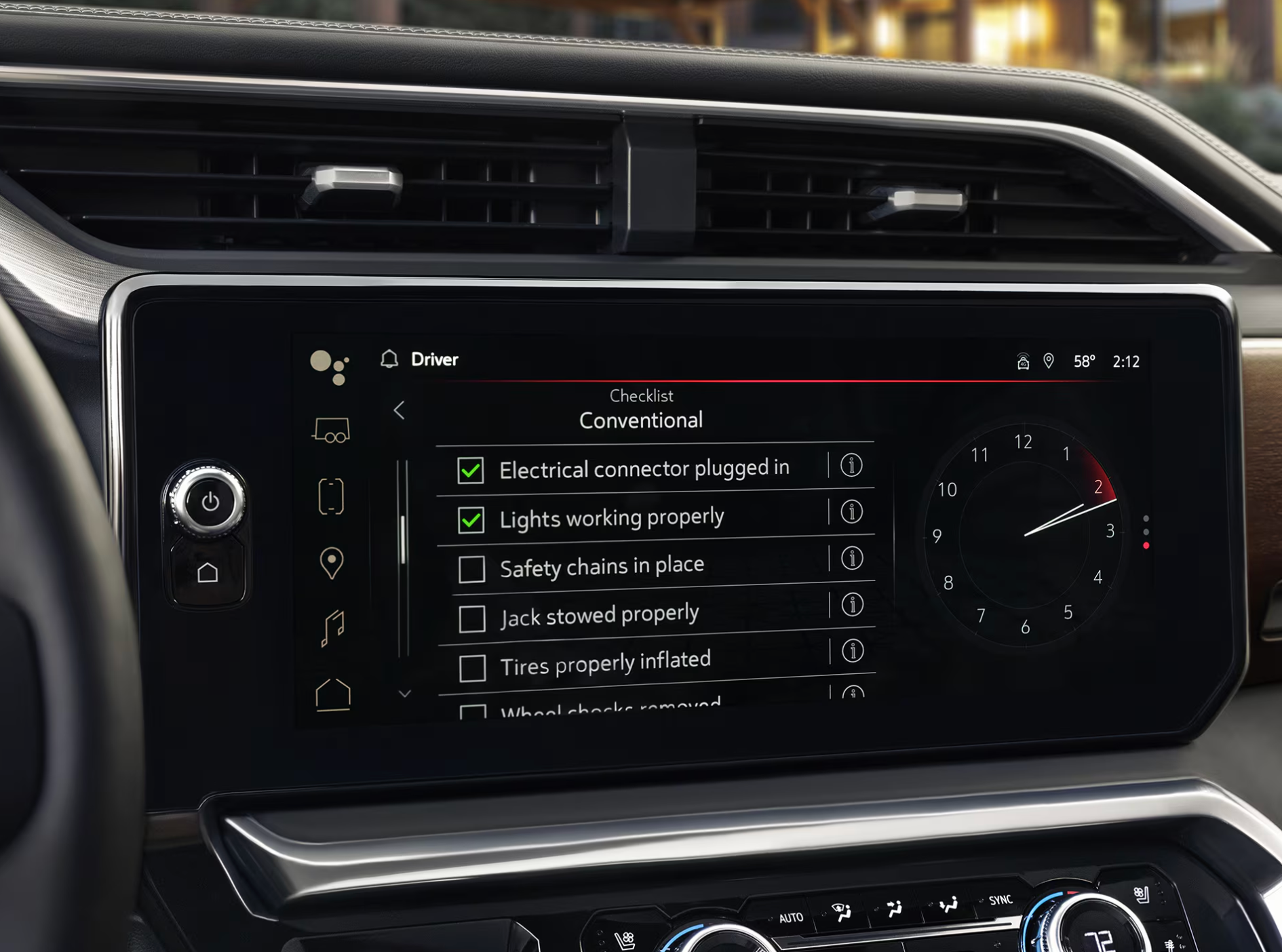 Touchscreen of 2026 GMC Sierra 1500 for sale near Stephenville, TX